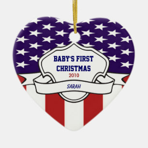 Patriotisches Babys 1. Keramikornament