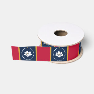 Patriotisches Band mit Flagge von Mississippi, USA Ripsband