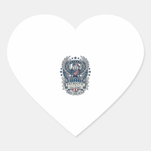 Patriotisches Bandana Rocker Old Glory Musik Rock Herz-Aufkleber
