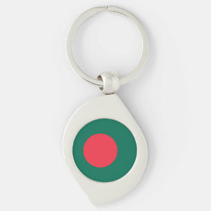 Patriotisches bangladeschisches Flaggen-Schlüssela Schlüsselanhänger