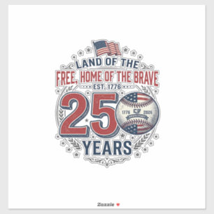 Patriotisches Baseball 250 Jahre Vintage-Shirt-Des Aufkleber