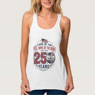 Patriotisches Baseball 250 Jahre Vintage-Shirt-Des Tank Top