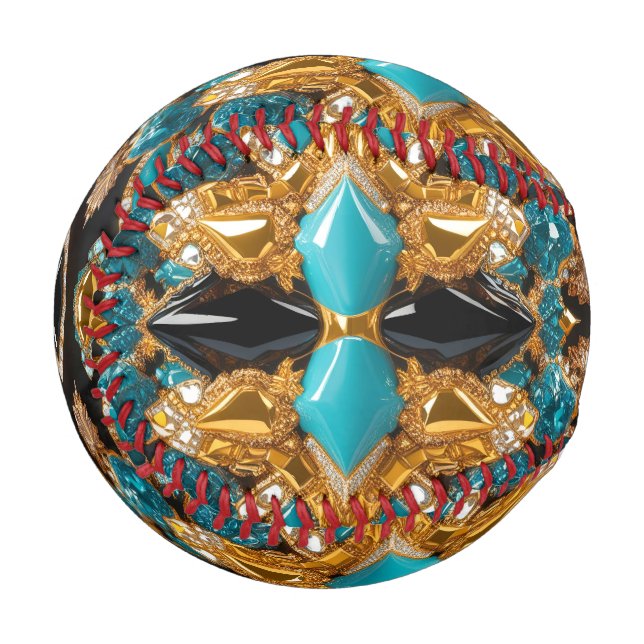 Patriotisches Baseball mit den Bahamas-Farben (Vorderseite Links)