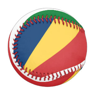 Patriotisches Baseball mit den Farben der Seychell