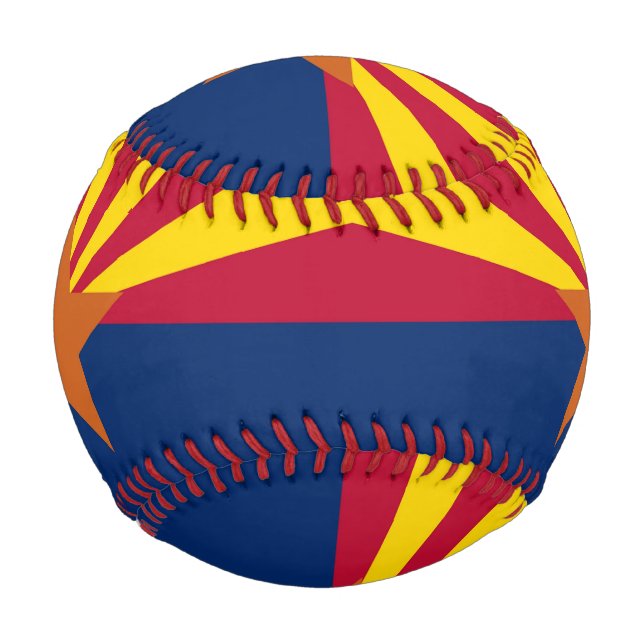 Patriotisches Baseball mit der Flagge von Arizona, (Rückseite)