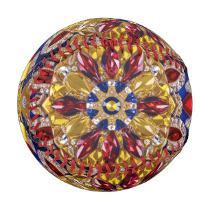 Patriotisches Baseball mit kolumbianischen Farben