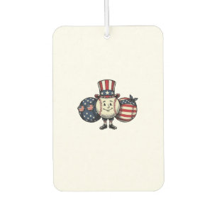 Patriotisches Baseball-Trio Vintage Vector Shirt_1 Autolufterfrischer
