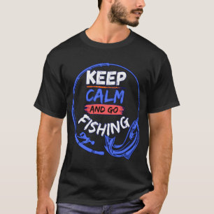 Patriotisches Bassfischen-Design mit amerikanische T-Shirt