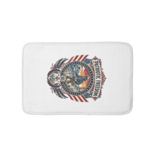 Patriotisches Beachcomber-Vektorgrafik-T-Shirt_1 Badematte