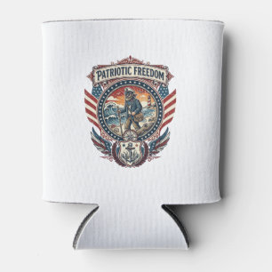 Patriotisches Beachcomber-Vektorgrafik-T-Shirt_1 Dosenkühler