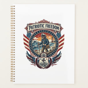 Patriotisches Beachcomber-Vektorgrafik-T-Shirt_1 Planer