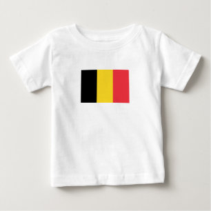 Patriotisches belgisches Flagge Baby T-Shirt