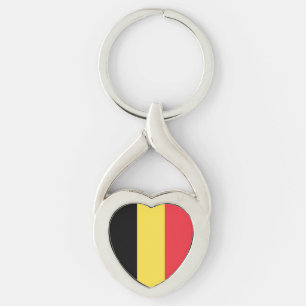 Patriotisches belgisches Flaggen-Schlüsselanhänger Schlüsselanhänger
