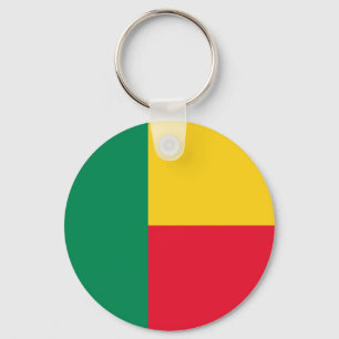 Patriotisches Benin-Flaggen-Schlüsselanhänger Schlüsselanhänger