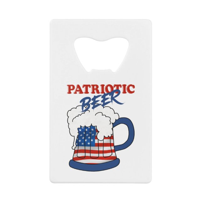 Patriotisches Bier Geldbeutel Flaschenöffner (Vorderseite)