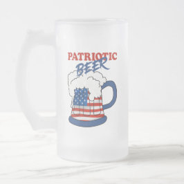 Patriotisches Bier Mattglas Bierglas