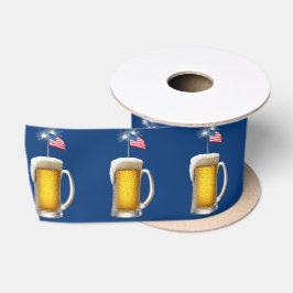 Patriotisches Bier mit Sparklern Satinband