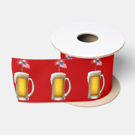 Patriotisches Bier mit Sparklern Satinband