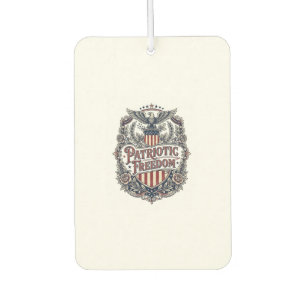 Patriotisches Blumen Vintage Vektorgrafik T-Shirt Autolufterfrischer
