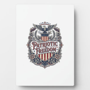 Patriotisches Blumen Vintage Vektorgrafik T-Shirt Fotoplatte
