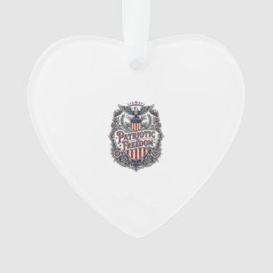 Patriotisches Blumen Vintage Vektorgrafik T-Shirt Ornament