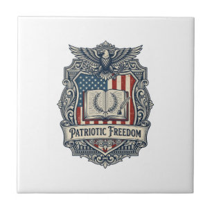 Patriotisches Buchclub-Vektorgrafik-T-Shirt Fliese