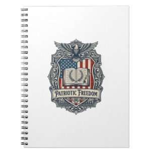 Patriotisches Buchclub-Vektorgrafik-T-Shirt Notizblock