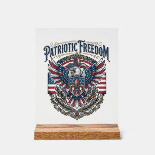 Patriotisches Cajun-Stolz Vektorgrafik T-Shirt_1 Acrylschild