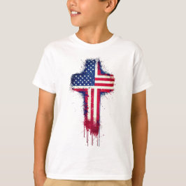 "Patriotisches Christliches amerikanisches Flaggen T-Shirt