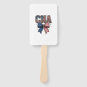 Patriotisches CNA-Schleifen-Vintage-Stickerei-Shir Fächer