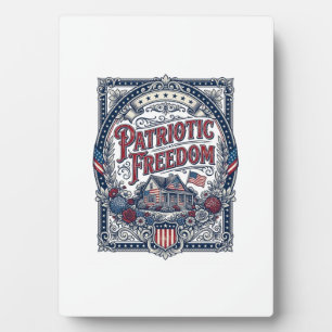 Patriotisches Cottage-Garten-Vektorgrafik-T-Shirt Fotoplatte