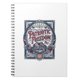 Patriotisches Cottage-Garten-Vektorgrafik-T-Shirt Notizblock