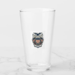 Patriotisches Cottagecore-Amerika-Vektorgrafik-T-S Glas