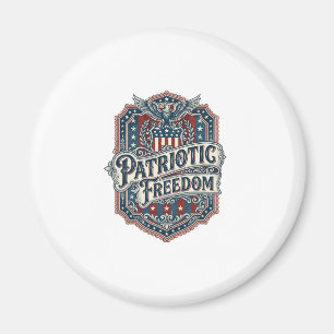 Patriotisches Country Gospel Vektorgrafik T-Shirt Magnet