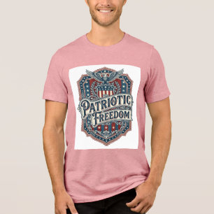 Patriotisches Country Gospel Vektorgrafik T-Shirt Tri-Blend Shirt