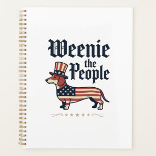 Patriotisches Dachshund-T-Shirt Weenie the People_ Planer