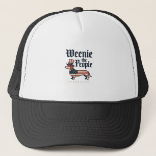 Patriotisches Dachshund-T-Shirt Weenie the People_ Truckerkappe