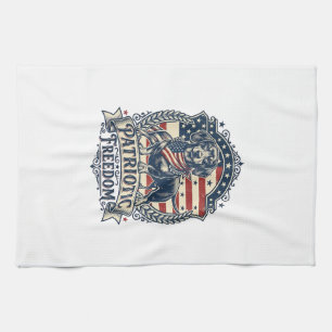 Patriotisches Dachshund-Vektorgrafik-T-Shirt_1 Geschirrtuch