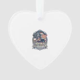 Patriotisches Dachshund-Vektorgrafik-T-Shirt_1 Ornament