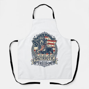 Patriotisches Dachshund-Vektorgrafik-T-Shirt_1 Schürze