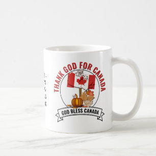 Patriotisches DANKE GOTT FÜR KANADA Erntedankfest Kaffeetasse