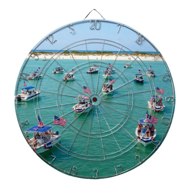 Patriotisches Dart-Motto Dartscheibe (vorne)