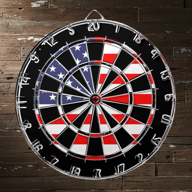Patriotisches Design der amerikanischen Flagge | g Dartscheibe (American flag dartboard)