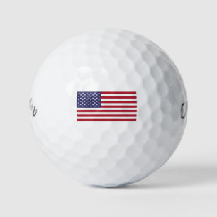Patriotisches Design der amerikanischen Flagge Golfball