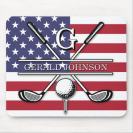 Patriotisches Design der amerikanischen Flagge Mousepad