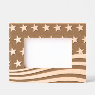 Patriotisches Design Etatiert Bildrahmen Geätzte Rahmen