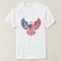 Patriotisches Design mit Bald Eagle und amerikanis