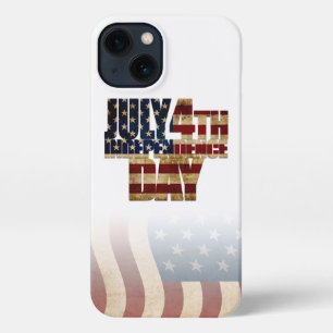 Patriotisches Design vom 4. Juli iPhone 13 Hülle