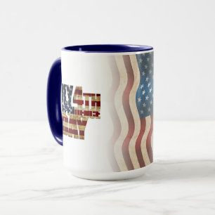 Patriotisches Design vom 4. Juli Tasse