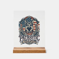 Patriotisches deutsches Schäferhund-Vektorgrafik-T